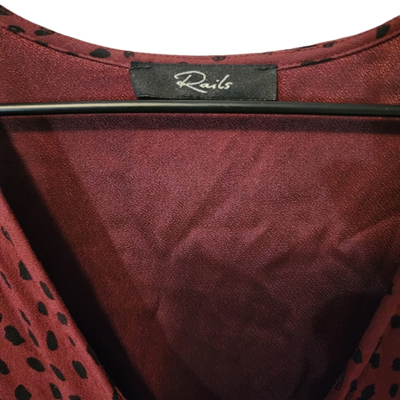 Revolve | Rails Jet Spotted Crop Wide Leg Jumpsuit In Rust Spotted - Picture 10 of 12